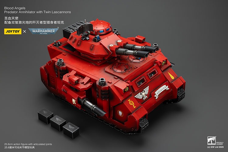 Blood Angels Predator Annihilator with Twin Lascannons 14 - JoyToy Mart