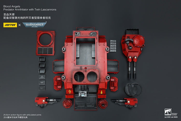 Blood Angels Predator Annihilator with Twin Lascannons 5 - JoyToy Mart