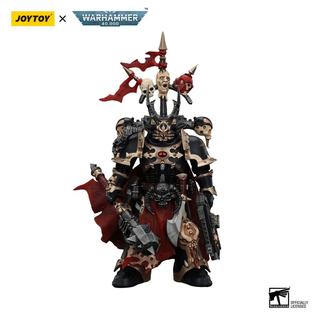 JoyToy WH40K - Chaos Space Marines Black Legion Chosen Champion with bolter and power maul - Image 2