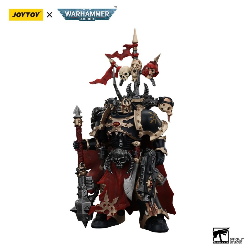 JoyToy WH40K - Chaos Space Marines Black Legion Chosen Champion with bolter and power maul - Image 4