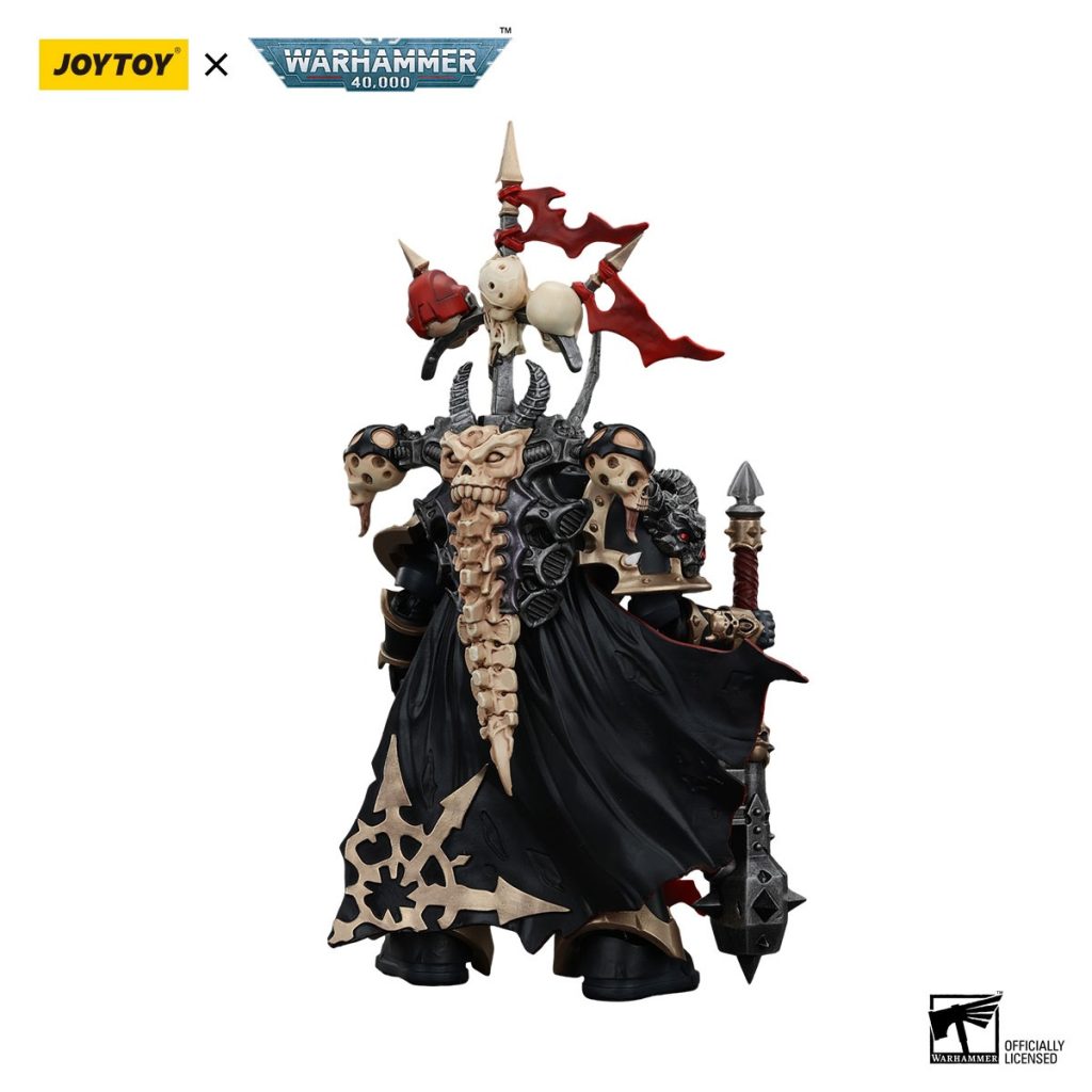 JoyToy WH40K - Chaos Space Marines Black Legion Chosen Champion with bolter and power maul - Image 3