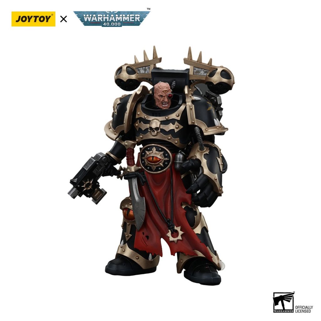 JoyToy WH40K - Chaos Space Marines Black Legion Chosen with Bolt Pistol and Power Fist - Image 5