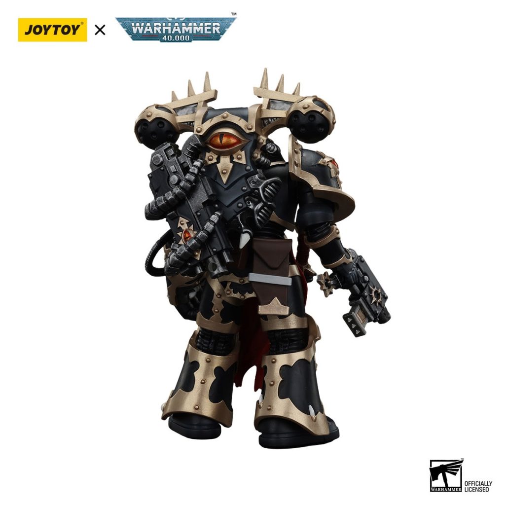 JoyToy WH40K - Chaos Space Marines Black Legion Chosen with Bolt Pistol and Power Fist - Image 3