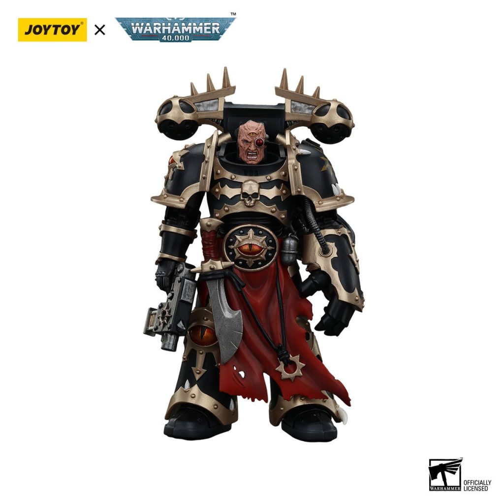 JoyToy WH40K - Chaos Space Marines Black Legion Chosen with Bolt Pistol and Power Fist - Image 2