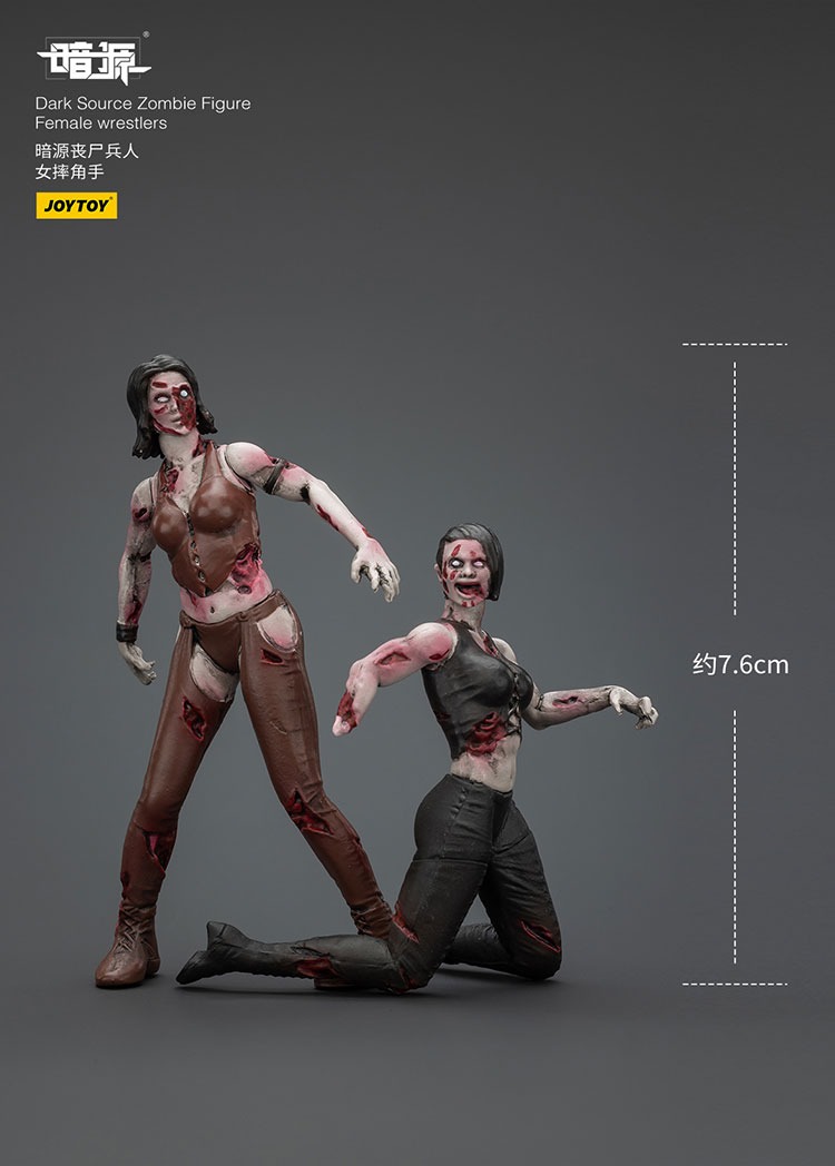 Dark Source Zombie Figure Female Wrestlers 3 - JoyToy Mart