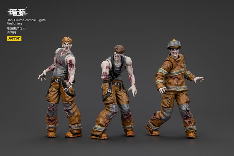 Dark Source Zombie Figure Firefighters 3 - JoyToy Mart