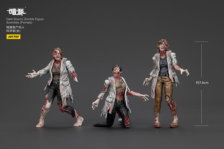 Dark Source Zombie Figure Scientists Female 2 - JoyToy Mart