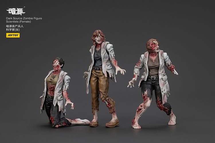 Dark Source Zombie Figure Scientists Female 3 - JoyToy Mart