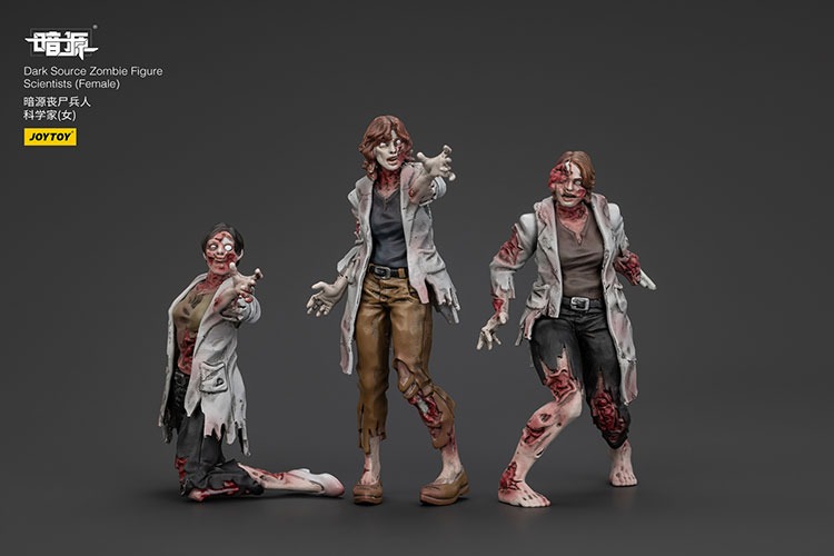 Dark Source Zombie Figure Scientists Female 5 - JoyToy Mart