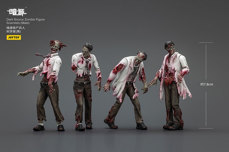 Dark Source Zombie Figure Scientists Male 2 - JoyToy Mart
