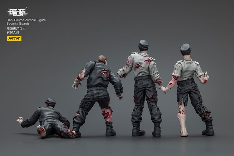 Dark Source Zombie Figure Security Guards 4 - JoyToy Mart