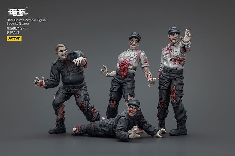 Dark Source Zombie Figure Security Guards 5 - JoyToy Mart
