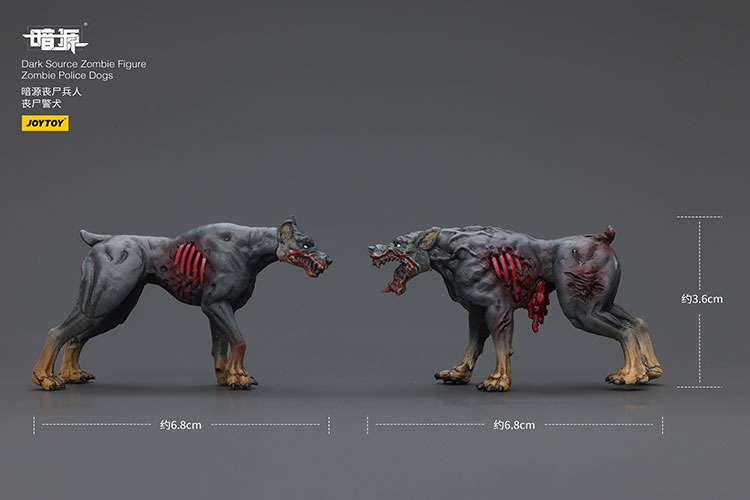 Dark Source Zombie Figure Zombie Police Dogs 2 - JoyToy Mart