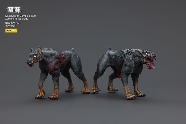 Dark Source Zombie Figure Zombie Police Dogs 4 - JoyToy Mart