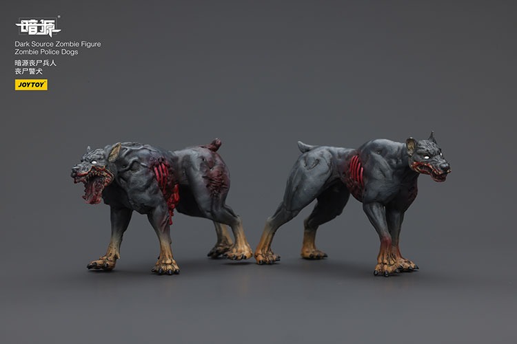 Dark Source Zombie Figure Zombie Police Dogs 5 - JoyToy Mart
