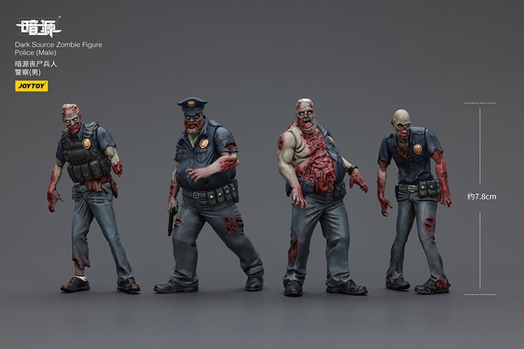 Dark Source Zombie Fiqure Police Male 2 - JoyToy Mart