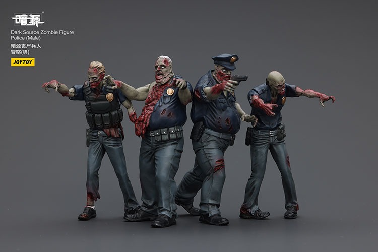 Dark Source Zombie Fiqure Police Male 4 - JoyToy Mart