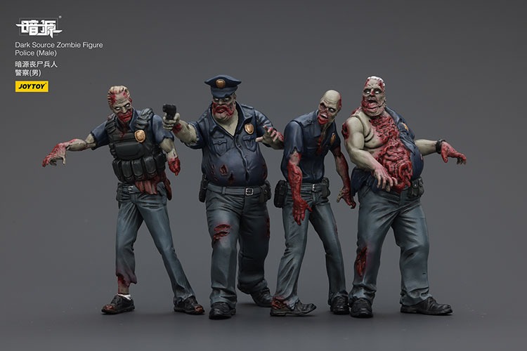 Dark Source Zombie Fiqure Police Male 5 - JoyToy Mart