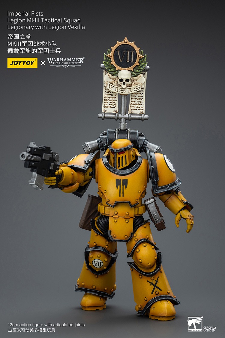 Imperial Fists MkIII Tactical Legionaries Legionary with Legion Vexilla 5 - JoyToy UK Store