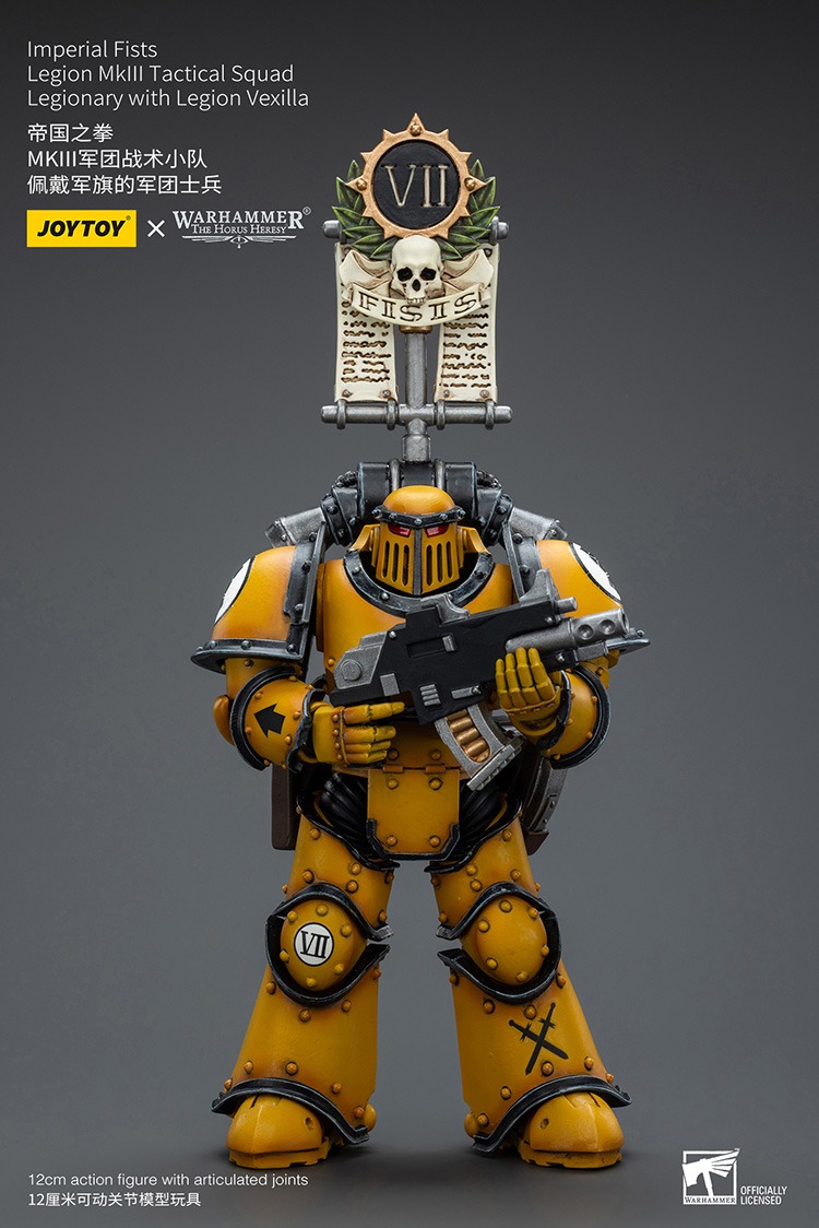 Imperial Fists MkIII Tactical Legionaries Legionary with Legion Vexilla 7 - JoyToy UK Store