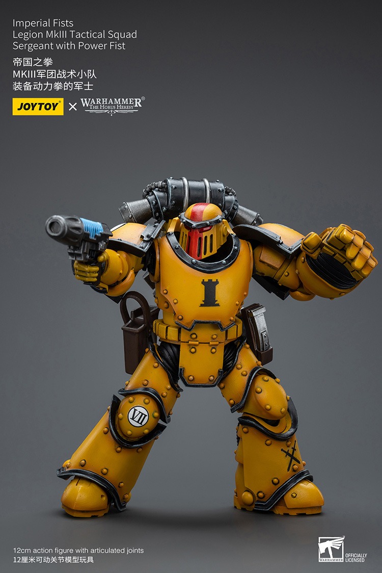 Imperial Fists MkIII Tactical Legionaries Sergeant with Power Fist 6 - JoyToy EU Store