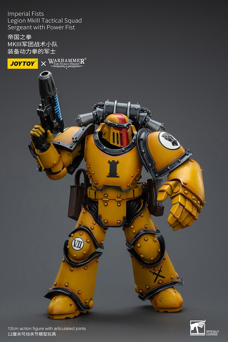 Imperial Fists MkIII Tactical Legionaries Sergeant with Power Fist 7 - JoyToy EU Store