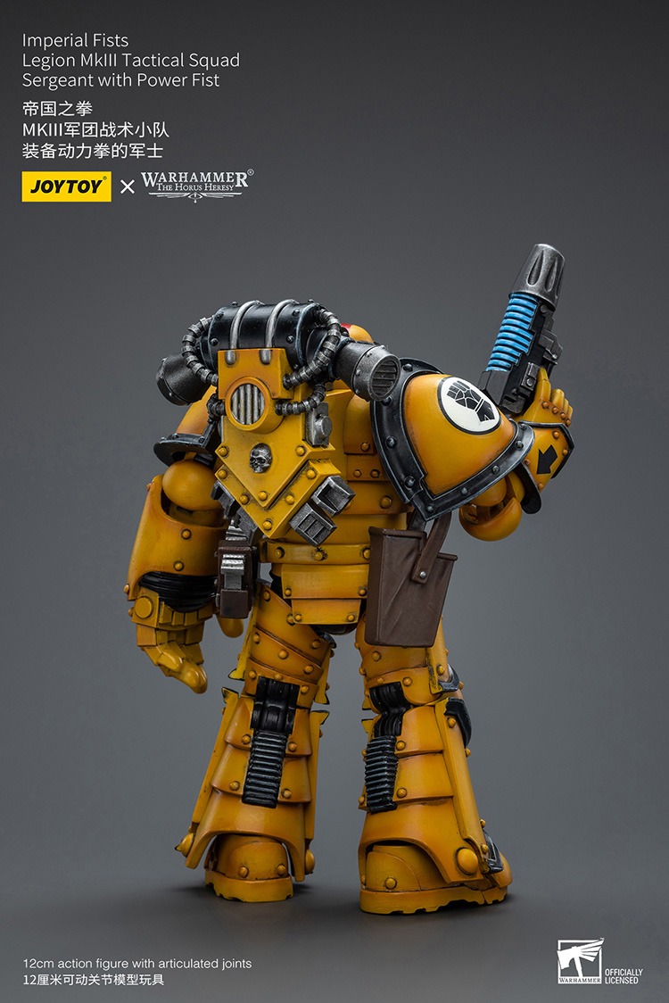 Imperial Fists MkIII Tactical Legionaries Sergeant with Power Fist 8 - JoyToy EU Store