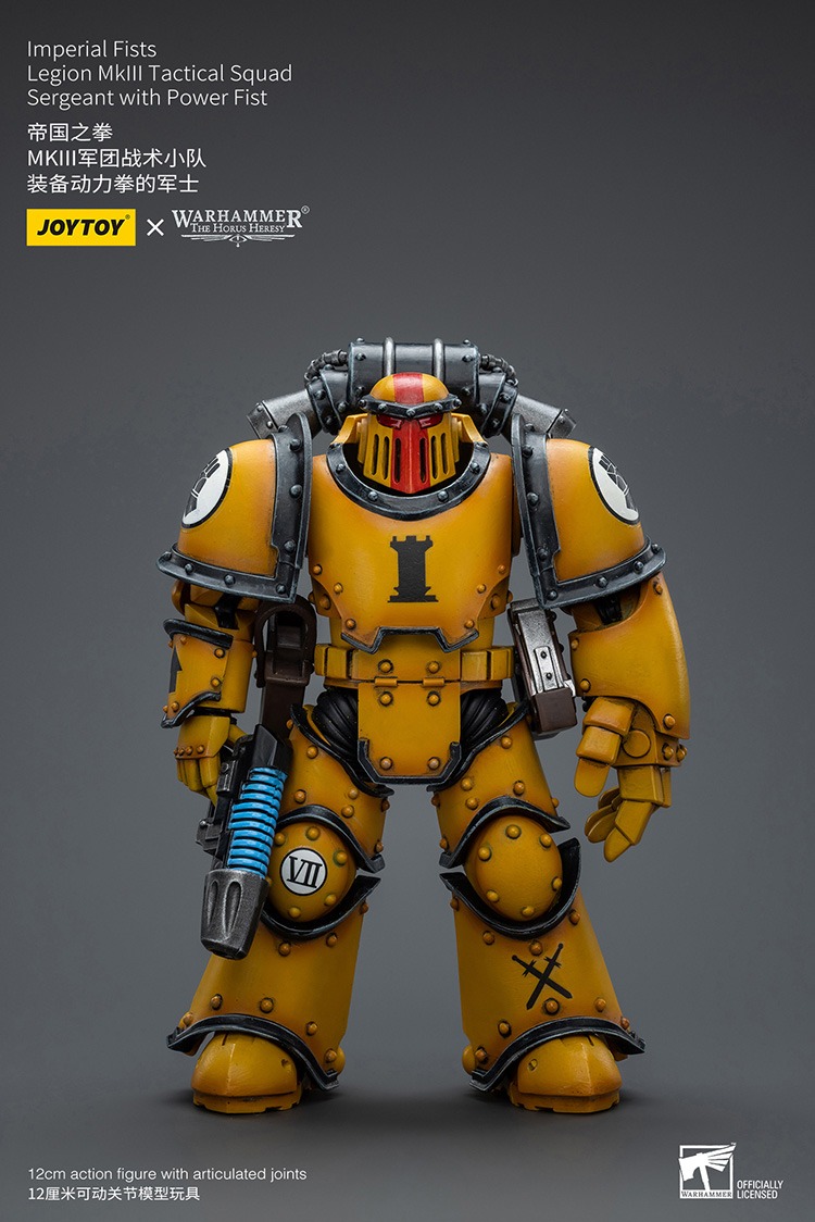 Imperial Fists MkIII Tactical Legionaries Sergeant with Power Fist 9 - JoyToy EU Store