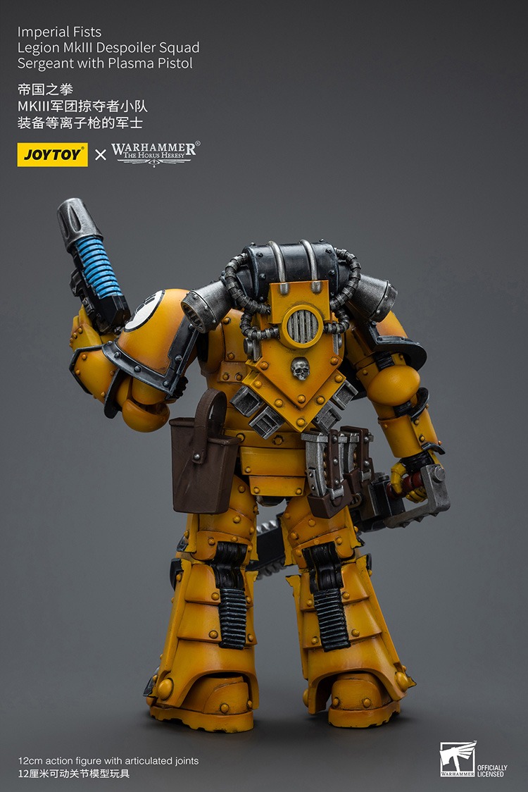 Imperial Fists Mklll Despoiler Legionaries Sergeant with Plasma Pistol 10 - JoyToy EU Store