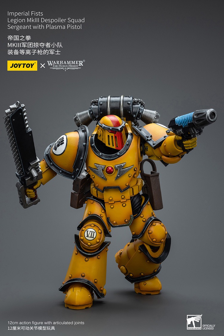 Imperial Fists Mklll Despoiler Legionaries Sergeant with Plasma Pistol 11 - JoyToy EU Store