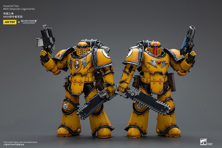 Imperial Fists Mklll Despoiler Legionaries Sergeant with Plasma Pistol 13 - JoyToy EU Store
