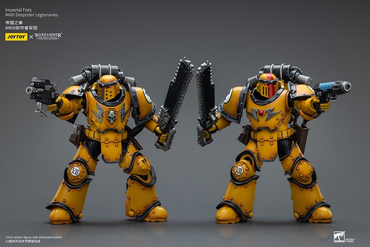 Imperial Fists Mklll Despoiler Legionaries Sergeant with Plasma Pistol 14 - JoyToy EU Store