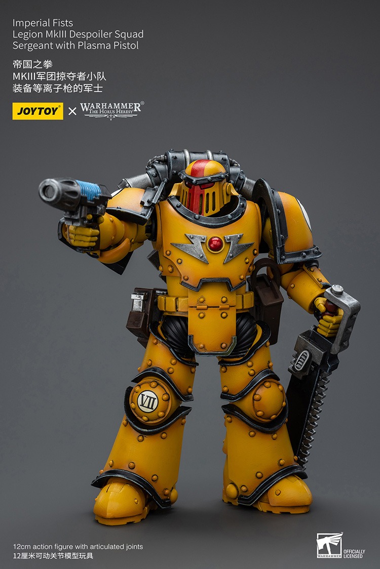 Imperial Fists Mklll Despoiler Legionaries Sergeant with Plasma Pistol 6 - JoyToy EU Store