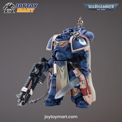 JOYTOY WH40K  Ultramarines Captain with Master-crafted Heavy Bolt Rifle
