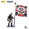JoyToy Astra Militarum Cadian Command Squad Veteran with Regimental Standard2 - JoyToy Mart
