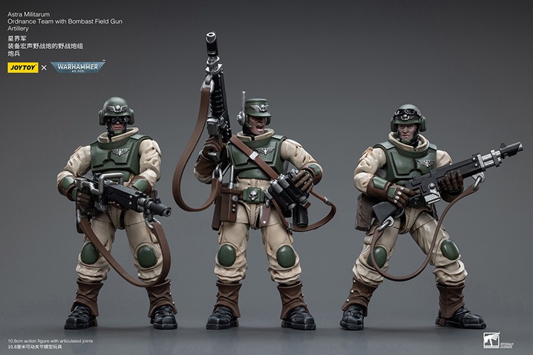 JoyToy Astra Militarum Ordnance Team with Bombast Field Gun 10 - JoyToy EU Store
