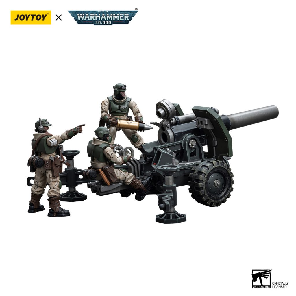 JoyToy WH40K - Astra Militarum Ordnance Team with Bombast Field Gun - Image 3