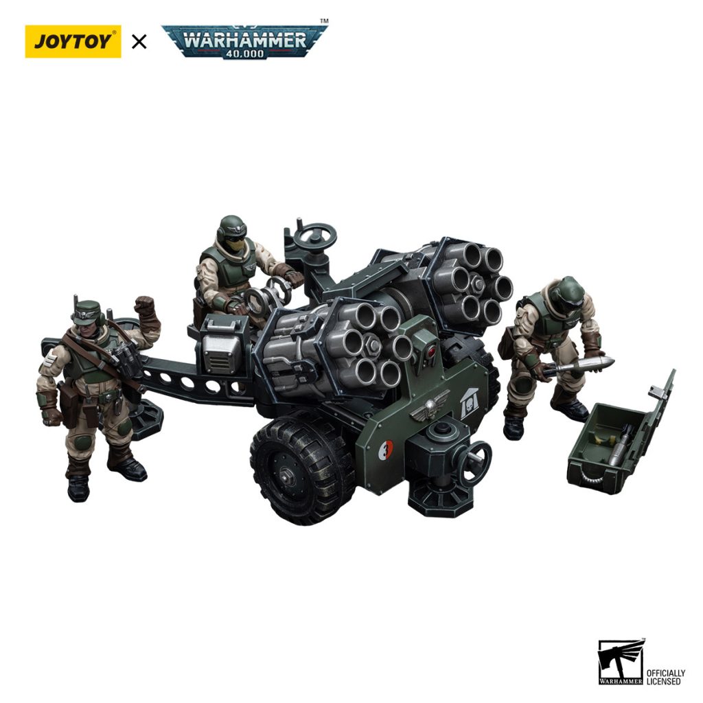 JoyToy WH40K - Astra Militarum Ordnance Team with Malleus Rocket Launcher - Image 2