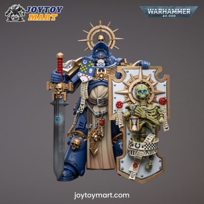 JoyToy WH40K   Ultramarines Primaris Captain with Relic Shield and Power Sword