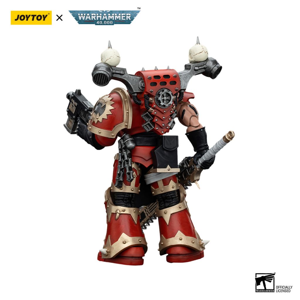 JoyToy WH40K - World Eaters Khorne Berzerker with Eviscerator Chainsword - Image 4