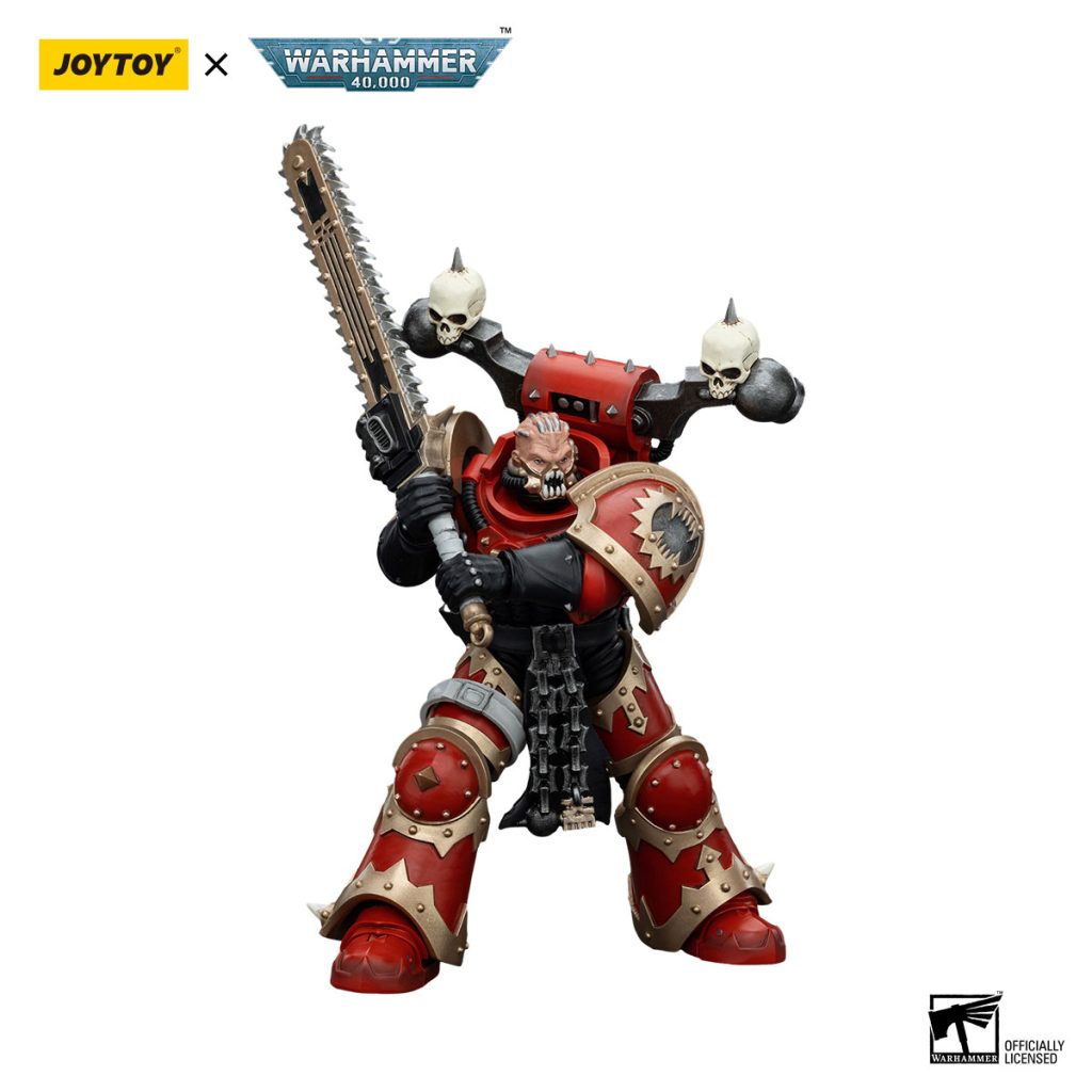 JoyToy WH40K - World Eaters Khorne Berzerker with Eviscerator Chainsword - Image 2