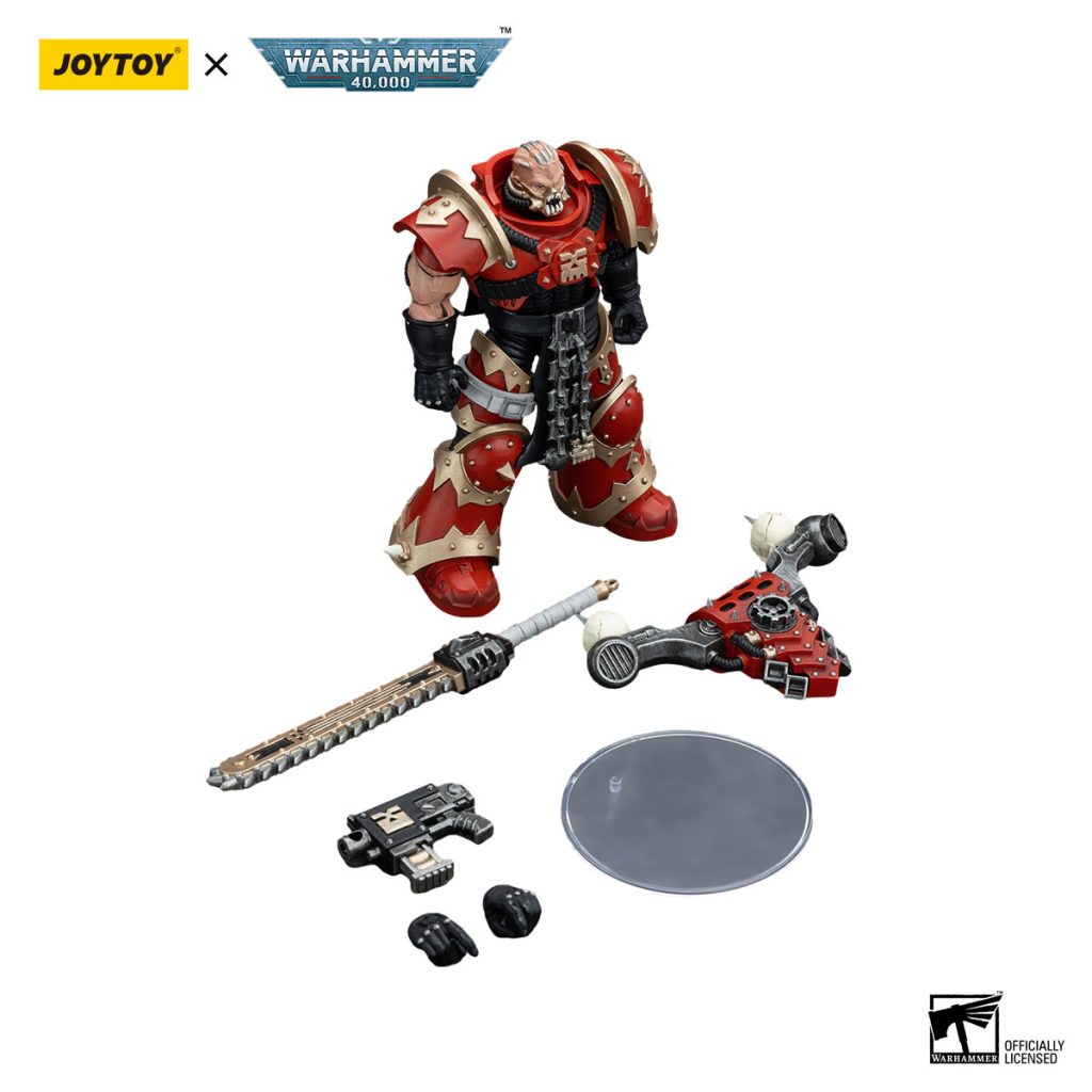 JoyToy WH40K - World Eaters Khorne Berzerker with Eviscerator Chainsword - Image 5
