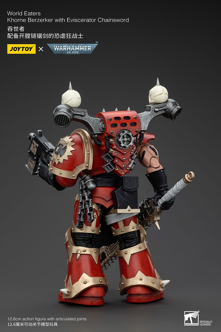 JoyToy World Eaters Khorne Berzerker with Eviscerator Chainsword 3 - JoyToy UK Store