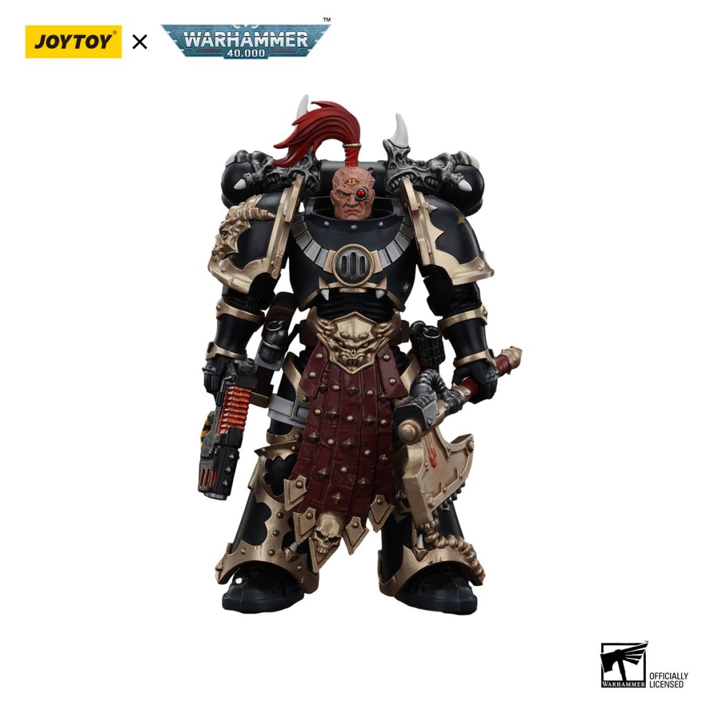 JoyToy WH40K - Chaos Space Marines Black Legion Chosen with Plasma Pistol and Power Axe - Image 5