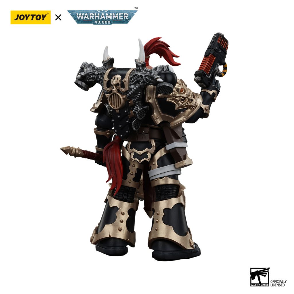 JoyToy WH40K - Chaos Space Marines Black Legion Chosen with Plasma Pistol and Power Axe - Image 4
