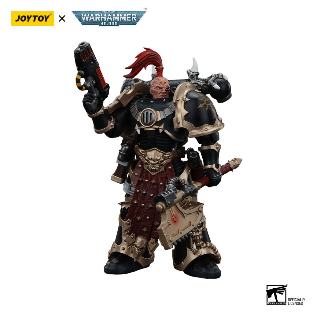 JoyToy WH40K - Chaos Space Marines Black Legion Chosen with Plasma Pistol and Power Axe - Image 3