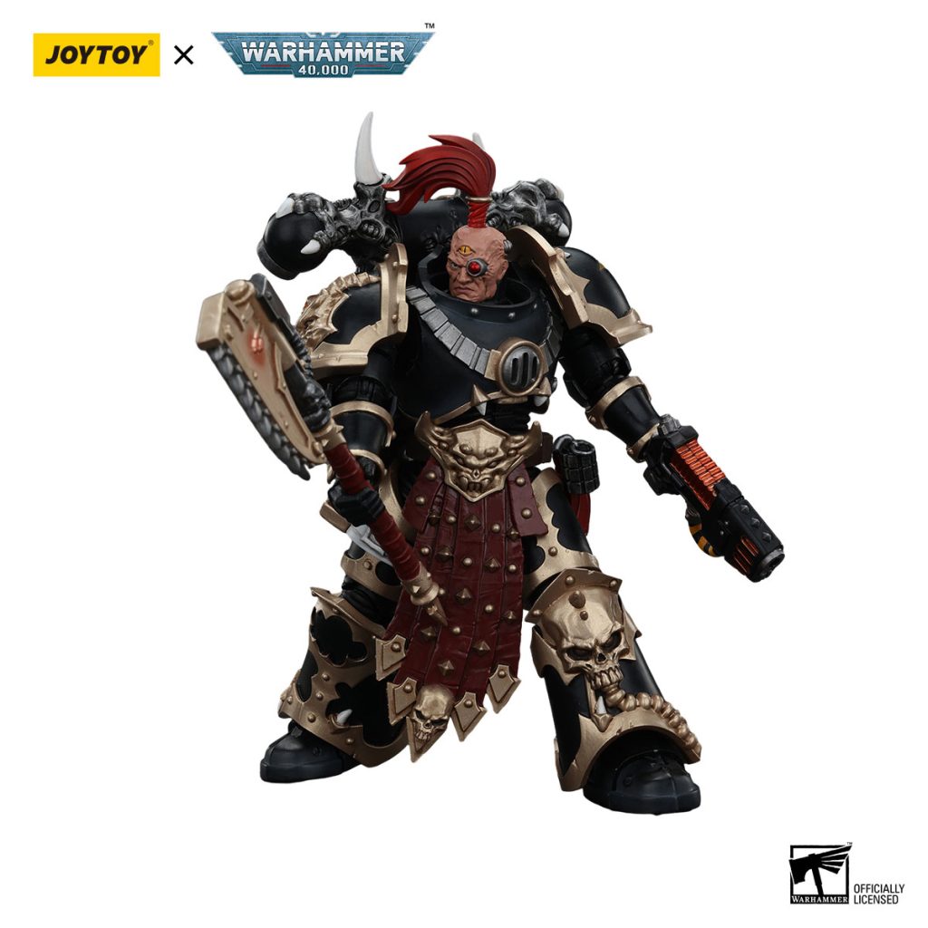 JoyToy WH40K - Chaos Space Marines Black Legion Chosen with Plasma Pistol and Power Axe - Image 2