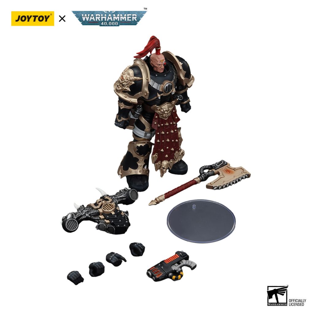 JoyToy WH40K - Chaos Space Marines Black Legion Chosen with Plasma Pistol and Power Axe - Image 6