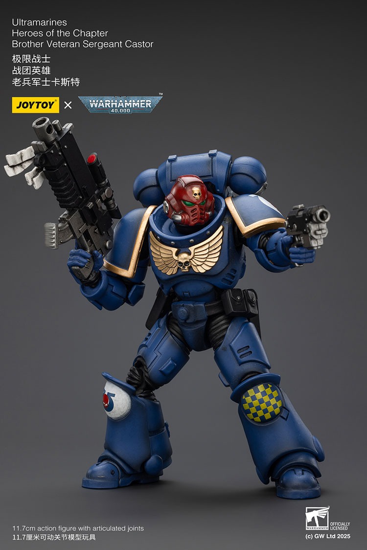 Joytoy WH40K Ultramarines Heroes of the Chapter Brother Veteran Sergeant Castor 3 - JoyToy EU Store