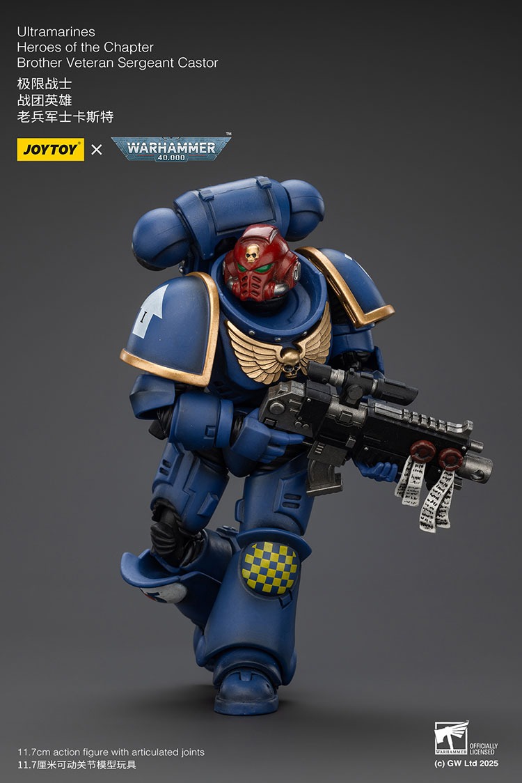 Joytoy WH40K Ultramarines Heroes of the Chapter Brother Veteran Sergeant Castor 4 - JoyToy EU Store